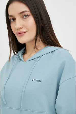 Columbia Bavlněná mikina dámská, s kapucí, hladká