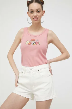 Abercrombie & Fitch Džínové šortky dámské, barva, hladké, high waist