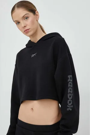 Reebok Mikina dámská, barva, s kapucí, s potiskem