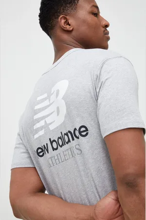 New Balance Bavlněné tričko barva, s potiskem, MT31504AG-4AG