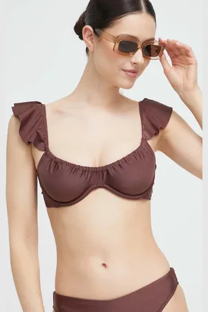 Abercrombie & Fitch Plavková podprsenka barva, měkký košík