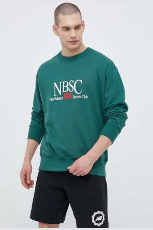 New Balance Bavlněná mikina pánská, barva, s potiskem