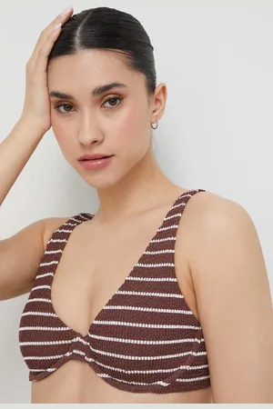 Abercrombie & Fitch Plavková podprsenka barva, měkký košík