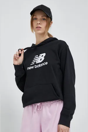 New Balance Mikina dámská, barva, s kapucí, vzorovaná