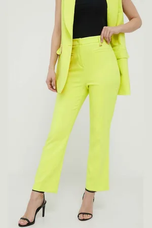 ARTIGLI Kalhoty dámské, barva, jednoduché, high waist