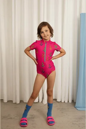 Mini Rodini Jednodílné dětské plavky barva