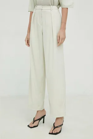 Samsøe Samsøe Kalhoty Zuri dámské, barva, jednoduché, high waist