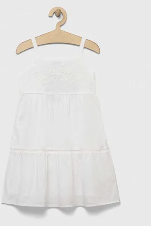 Benetton Dětské bavlněné šaty barva, mini