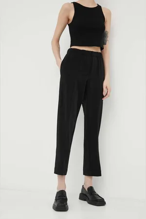 Samsøe Samsøe Kalhoty dámské, barva, jednoduché, high waist