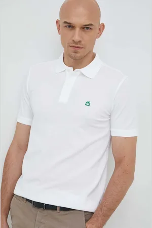 Benetton Bavlněné polo tričko barva