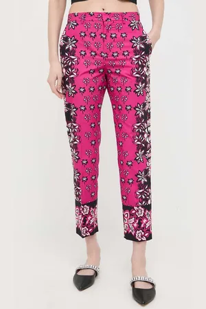 RED Valentino Bavlněné kalhoty barva, fason cargo, medium waist