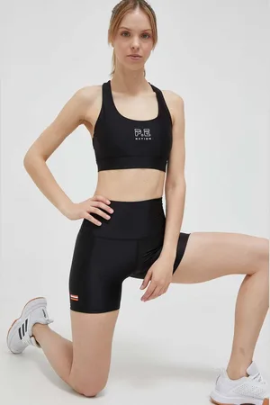 P.E Nation Tréninkové šortky Long Range barva, s potiskem, high waist