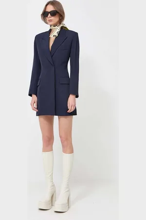 Victoria Beckham Šaty tmavomodrá barva, mini