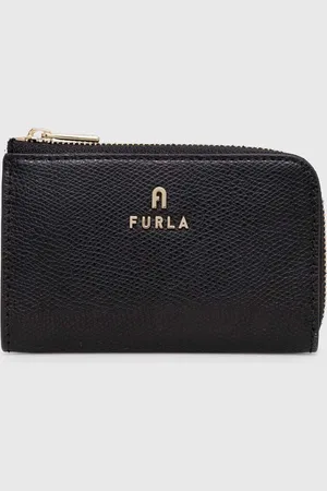 Furla Kožený obal na klíče Camelia barva