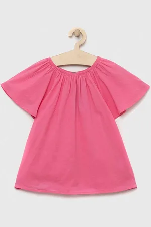 Benetton Dětská bavlněná halenka barva