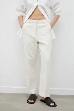 DAY Birger et Mikkelsen Kalhoty dámské, barva, jednoduché, high waist