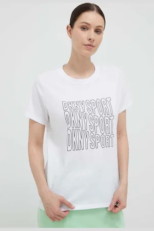 DKNY Bavlněné tričko barva