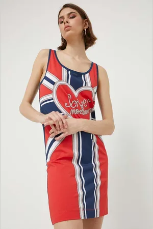 Moschino Bavlněné šaty mini