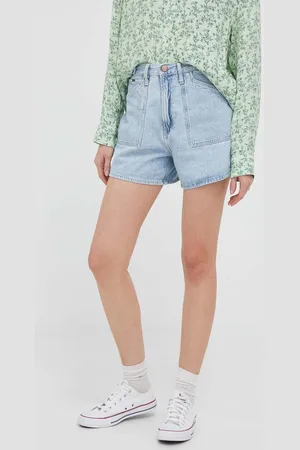 Pepe Jeans Džínové šortky Rachel dámské, hladké, high waist