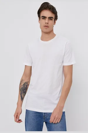 Benetton Bavlněné tričko barva, hladké
