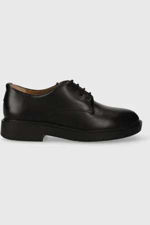 Geox Kožené polobotky D SPHERICA EC1 A dámské, barva, na plochém podpatku, D16QRA 00043 C9999