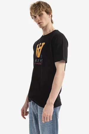 WoodWood Bavlněné tričko Ace Typo T-shirt barva, s potiskem, 10285700.2222-WHITE