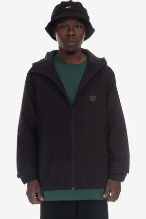WoodWood Bunda Hector Crispy Tech Jacket 12245104-1283 BLACK pánská, barva, přechodná