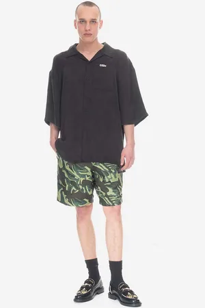 WoodWood Kraťasy Kurt Fil Coupe Shorts 12315205-7184 DARK GREEN pánské, barva