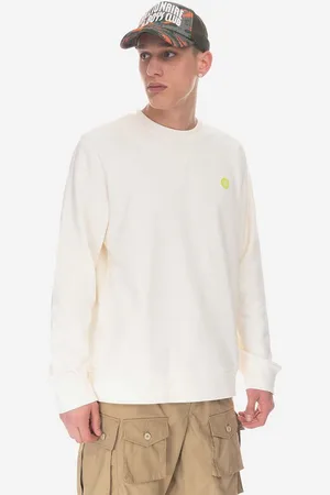 WoodWood Bavlněná mikina Tye Sweatshirt 10255604-2424 OFF WHITE barva, melanžová