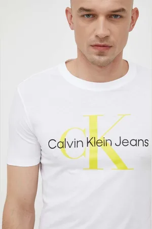 Calvin Klein Bavlněné tričko barva, s potiskem, J30J320806