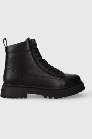 Tommy Hilfiger Kožené trapery TJM WARM LINING BOOT pánské, barva, EM0EM01274