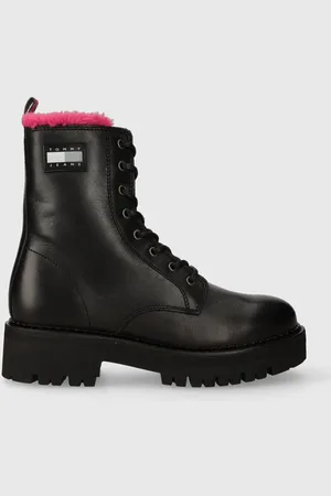 Tommy Hilfiger Kožené workery TJW W URBAN BOOT SMOOTH LTR WL dámské, barva, na plochém podpatku, zateplené, EN0EN02402