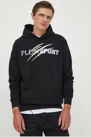Philipp Plein Mikina pánská, barva, s kapucí, s potiskem