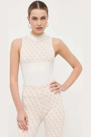Guess Top LISE dámský, barva, s pologolfem, W3YR26 Z37K0