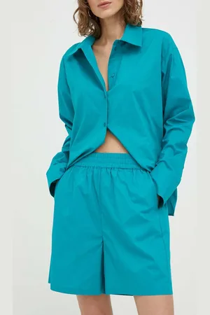 Herskind Bavlněné šortky barva, hladké, high waist