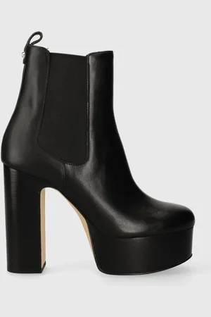Michael Kors Kožené kotníkové boty MICHAEL Kors Natasha dámské, barva, na podpatku, 40F3NAME5L