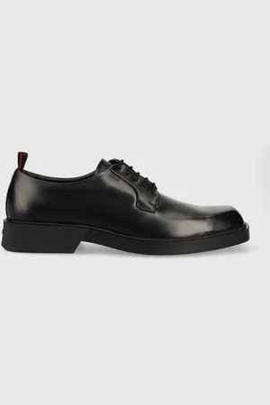 HUGO BOSS Kožené polobotky Iker pánské, barva, 50503649