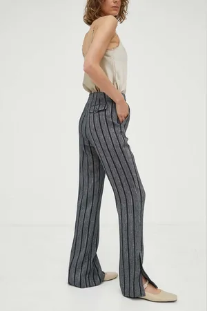 DAY Birger et Mikkelsen Tepláky s příměsí lnu barva, high waist