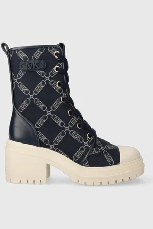 Michael Kors Nízké kozačky MICHAEL Kors Hanley dámské, tmavomodrá barva, na podpatku, 40F3HYME6Y