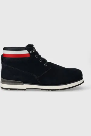 Tommy Hilfiger Semišové boty CORE HILFIGER SUEDE BOOT pánské, tmavomodrá barva, FM0FM04800