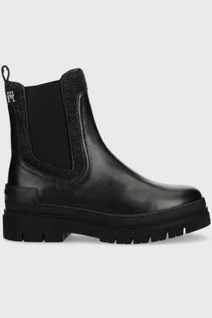 Tommy Hilfiger Nízké kozačky FEMININE FELT CHELSEA BOOTIE dámské, barva, na plochém podpatku, zateplené, FW0FW07655