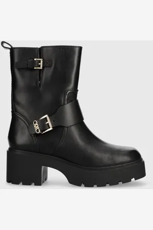 Michael Kors Kožené kotníkové boty MICHAEL Kors Perry dámské, barva, na podpatku, 40F3PYME5L