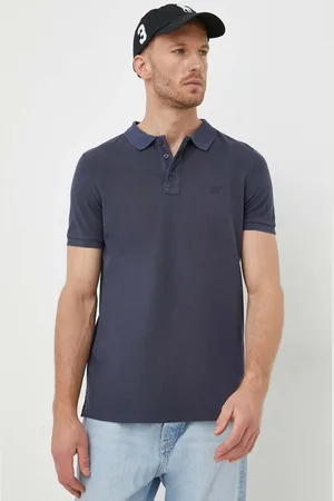 JOOP! Bavlněné polo tričko tmavomodrá barva, 30037520