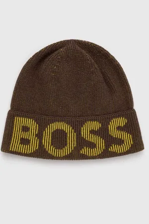 HUGO BOSS Čepice z vlněné směsi barva, z tenké pleteniny