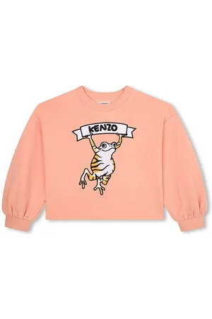 Kenzo Dětská mikina barva, s potiskem