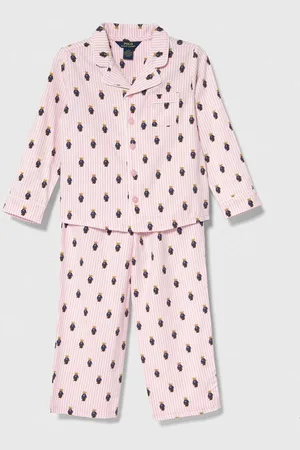 Ralph Lauren Dětské bavlněné pyžamo barva