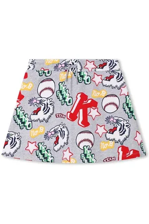 Kenzo Dětská bavlněná sukně barva, mini