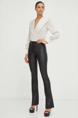 NISSA Kalhoty dámské, barva, zvony, high waist