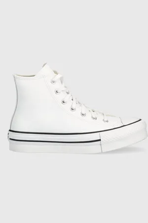 Converse Dětské kožené kecky Chuck Taylor All Star Eva Lift barva