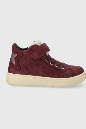 Geox Dětské semišové sneakers boty J36HYC 022BH J THELEVEN WPF barva